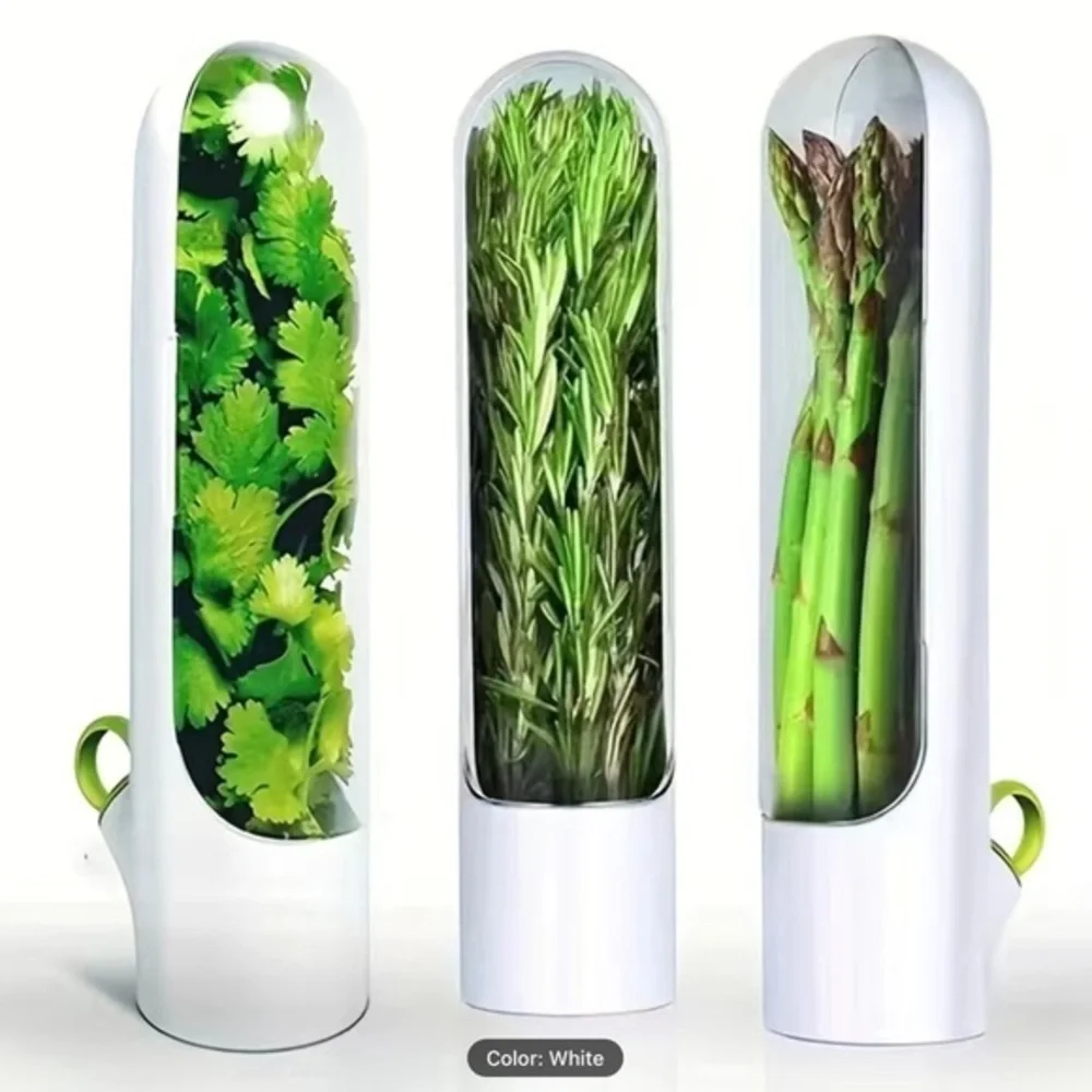 New! White Herb Saver Best Keeper for Freshest Produce - Innovation that Works